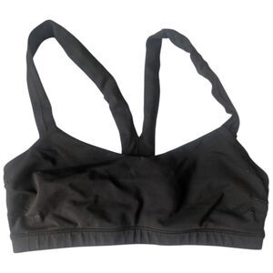 Lululemon Women’s Sports Bra Black Racerback Athletic Yoga Workout Activewear